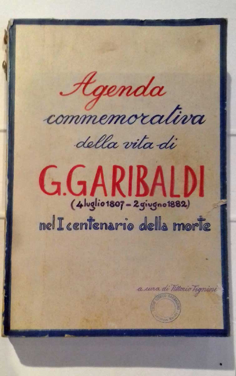 Agenda commemorativa della vita di G.Garibadi